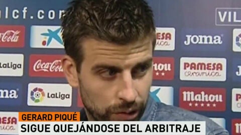 Gerard Piqu&eacute;, en zona mixta