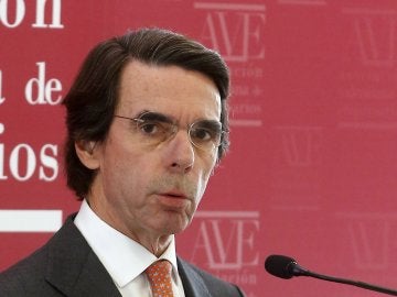 José María Aznar en un acto en Valencia