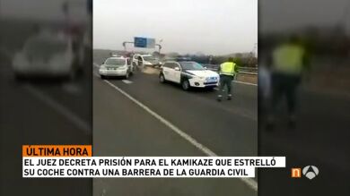 Decretan prisión provisional y sin fianza para el kamikaze que embistió a un coche de la Guardia Civil