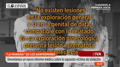 Un informe médico de parte revela que no había indicadores de resistencia en la víctima de la violación de San Fermín