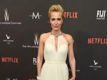Gillian Anderson en la fiesta de Netflix Gillian Anderson en la fiesta de Netflix
