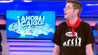 Jesús, a punto de llevarse los 100.000 euros de bote en '¡Ahora Caigo!'