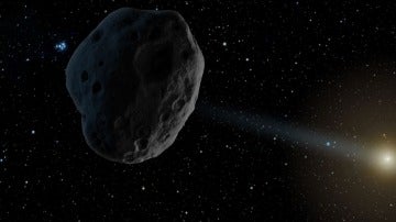 Recreación de un asteroide