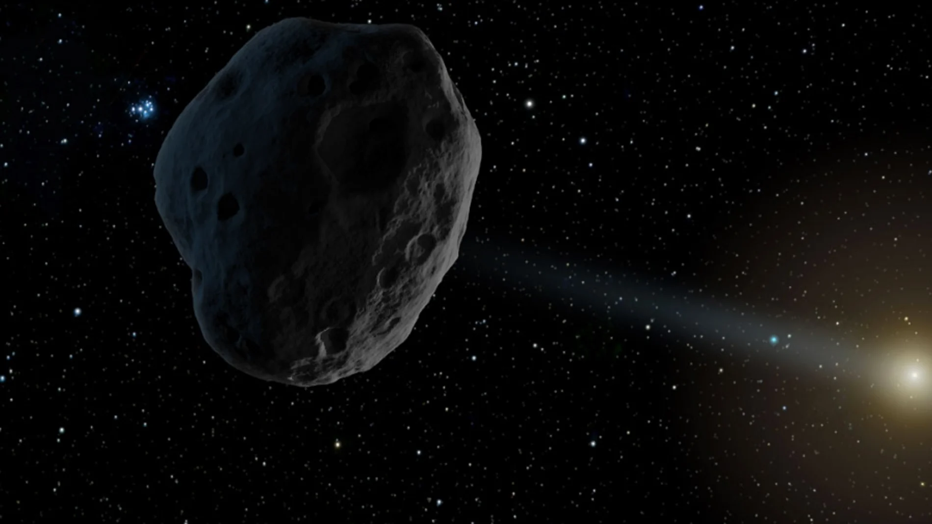Recreación de un asteroide Recreación de un asteroide