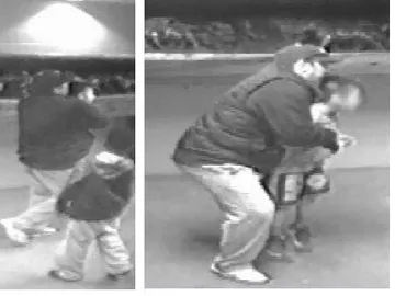 El presunto secuestrador captado por las cámaras El presunto secuestrador captado por las cámaras