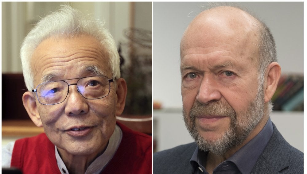 Los climatólogos Syukuro Manabe (i) y James Hansen (d), premios BBVA