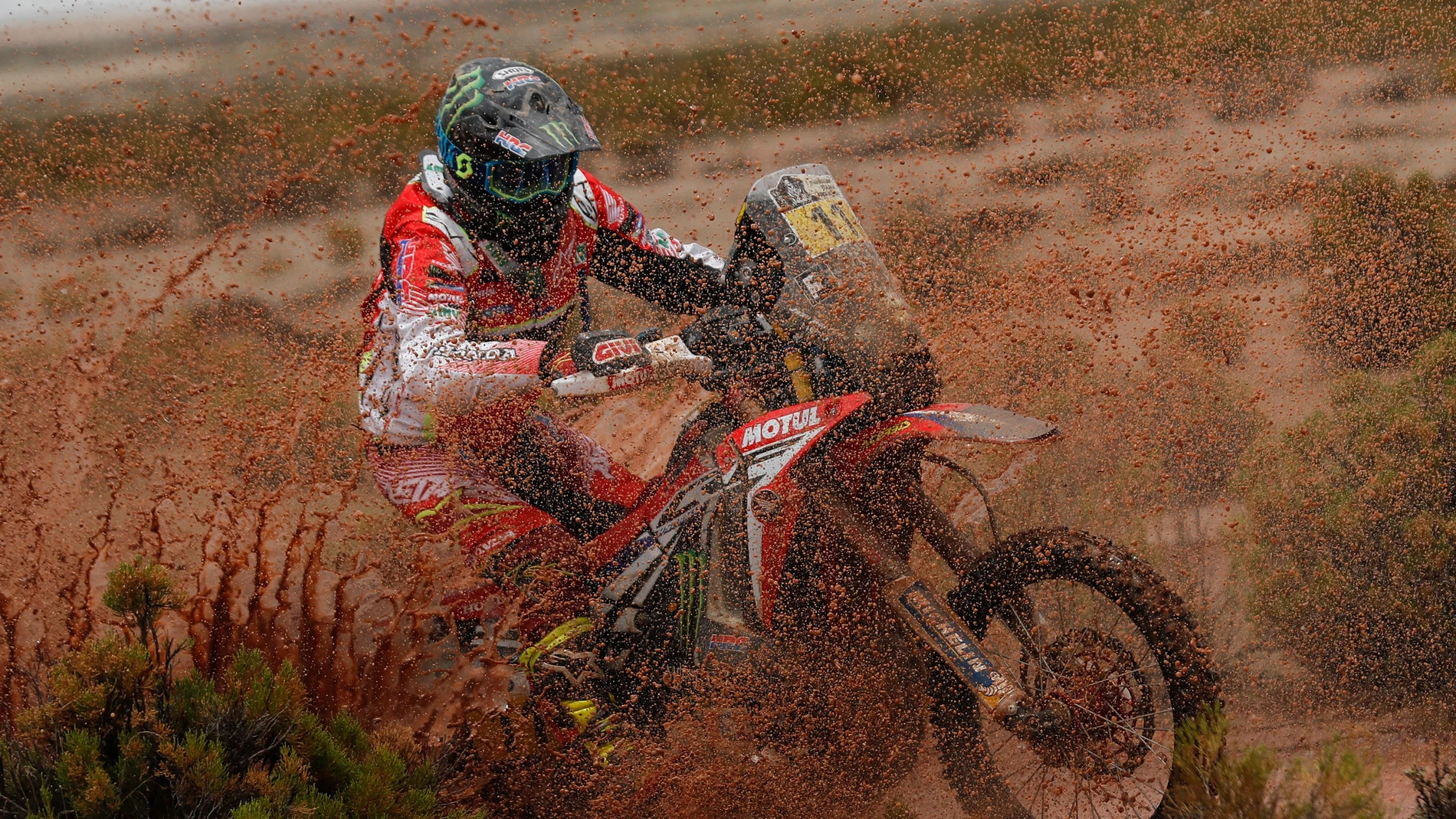 Joan Barreda, durante una etapa del Dakar 2017 Joan Barreda, durante una etapa del Dakar 2017