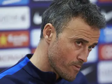 Luis Enrique, en rueda de prensa Luis Enrique, en rueda de prensa