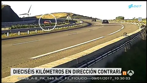 Coche circulando en sentido contrario Coche circulando en sentido contrario