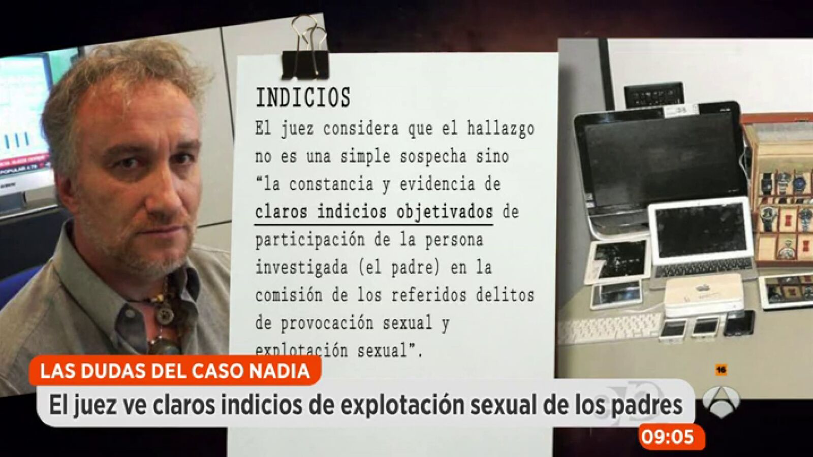 Los padres de Nadia, acusados de tenencia de pornografía infantil tras encontrarse fotos comprometidas junto a su hija