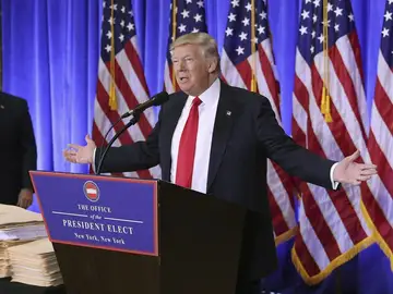 Donald Trump ante los medios Donald Trump ante los medios