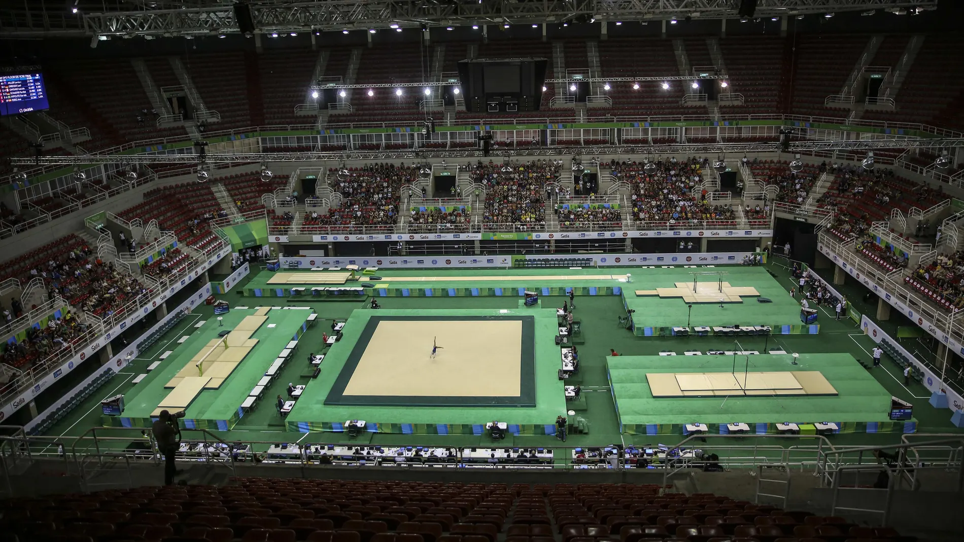 Vista de una pista de gimnasia en Estados Unidos Vista de una pista de gimnasia en Estados Unidos