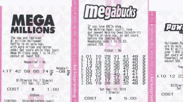 Varios billetes de lotería de Oregón