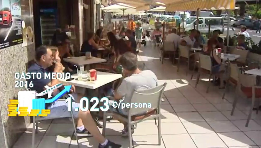 Frame 10.32 de: Los turistas gastaron en España más dinero que nunca: 77.000 millones de euros