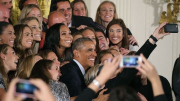 Selfie con Barack Obama