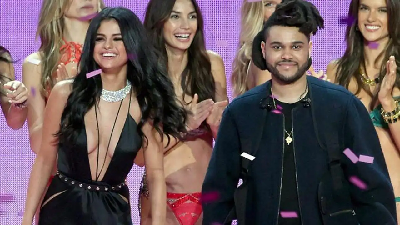 Selena Gomez y The Weeknd en el Victoria's Secret Fashion Show 2015