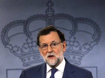 Mariano Rajoy, durante una rueda de prensa