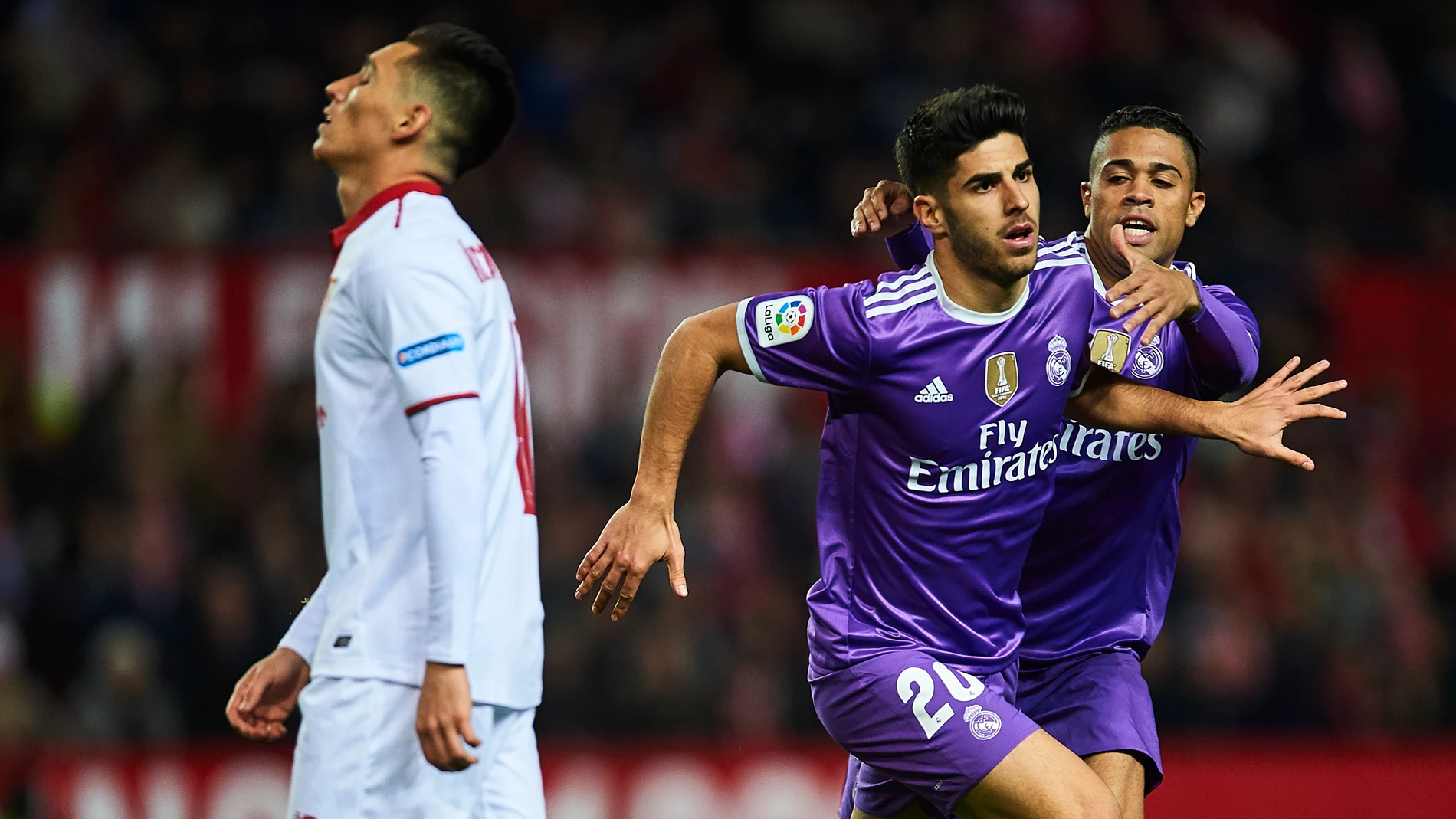 Asensio celebra su gol ante el Sevilla Asensio celebra su gol ante el Sevilla
