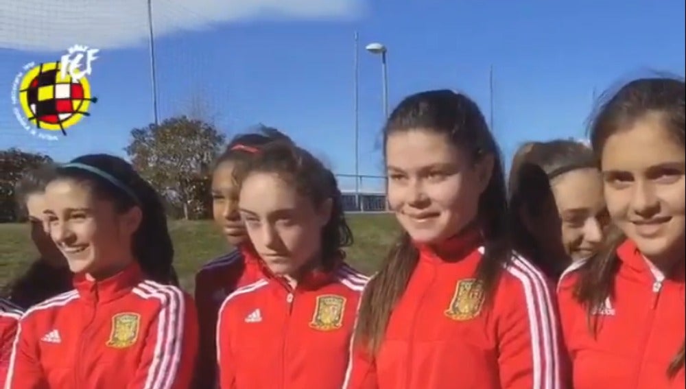 Jugadoras de la selección femenina Sub-19 de fútbol