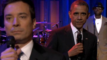 Barack Obama rapea con Jimmy Fallon