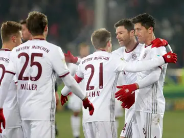 El Bayern celebrando uno de los goles El Bayern celebrando uno de los goles