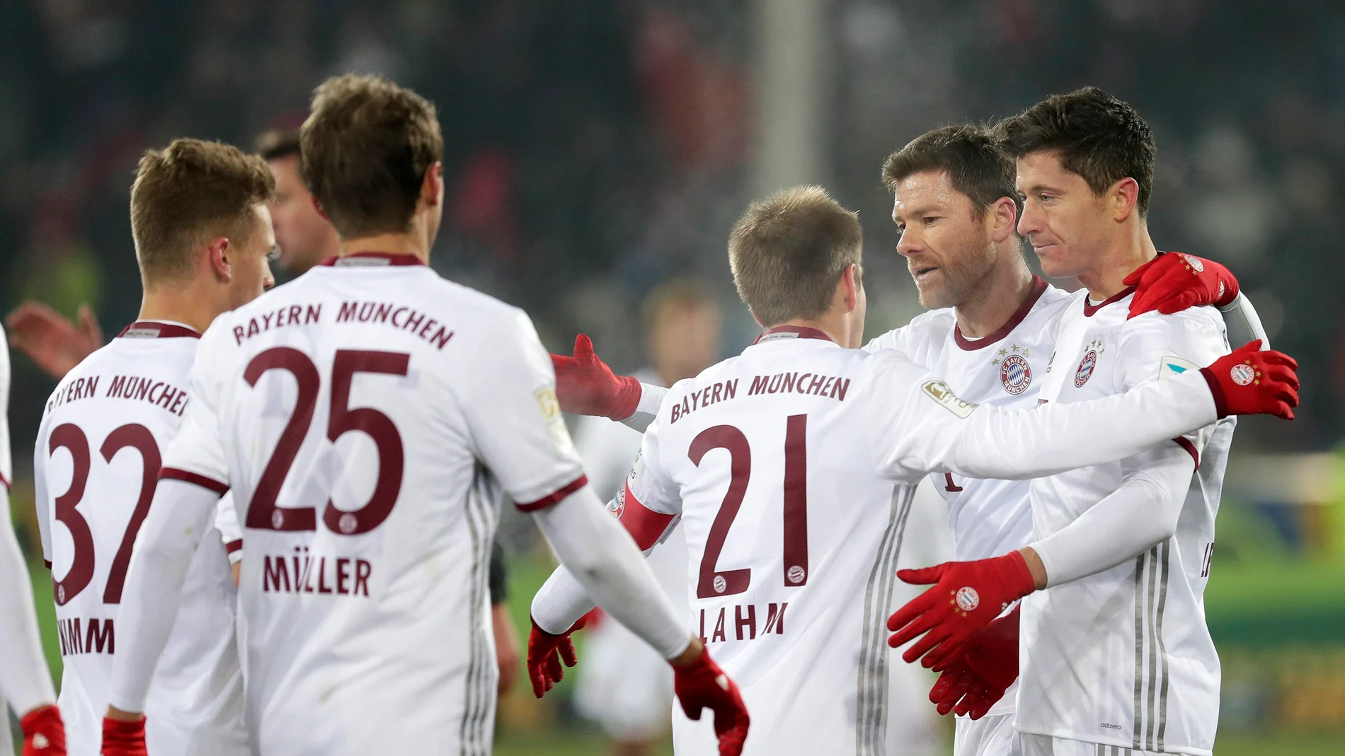 El Bayern celebrando uno de los goles El Bayern celebrando uno de los goles