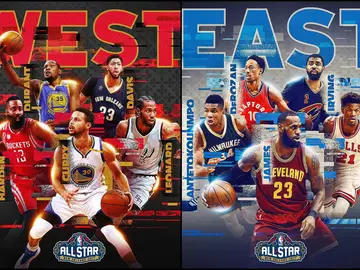 Los titulares del All Star Game 2017 de la Conferencia Oeste y de la Conferencia Este Los titulares del All Star Game 2017 de la Conferencia Oeste y de la Conferencia Este