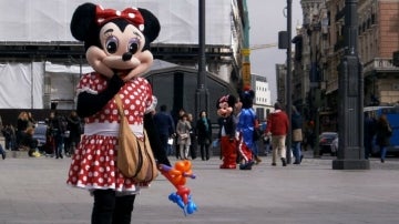 Imagen de archivo de 'Minnie Mouse' en la Puerta del Sol