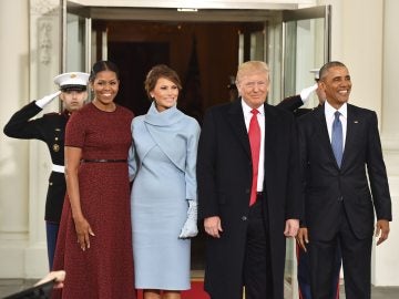 Los Obama y los Trump en la Casa Blanca