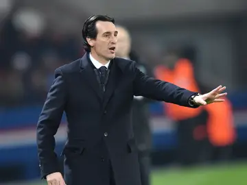 Emery durante un partido con el PSG Emery durante un partido con el PSG