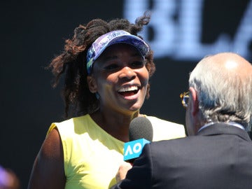 Venus Williams, después de un partido del Open de Australia