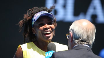 Venus Williams, después de un partido del Open de Australia