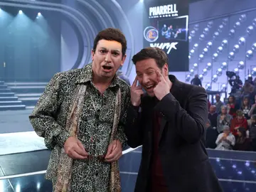 Arturo Valls y Carlos Latre en la duodécima gala de 'Tu cara me suena' Arturo Valls y Carlos Latre en la duodécima gala de 'Tu cara me suena'