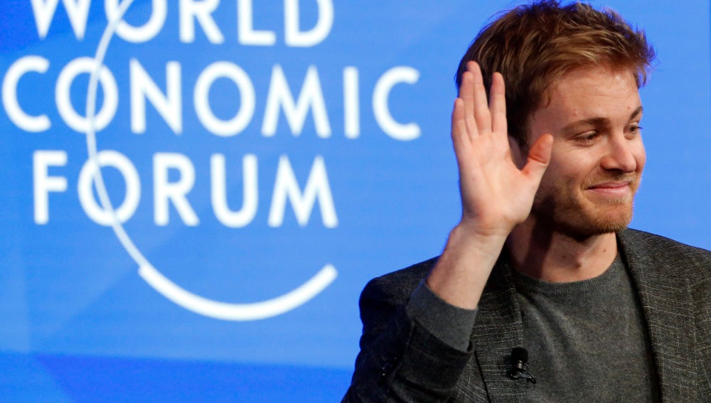Nico Rosberg, en el Foro de Davos