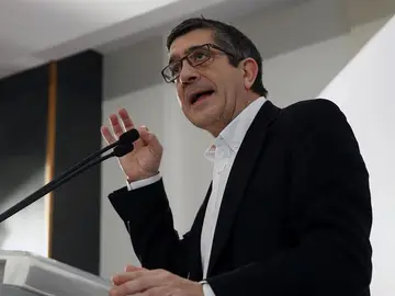 Patxi López, en un acto en Portugalete Patxi López, en un acto en Portugalete