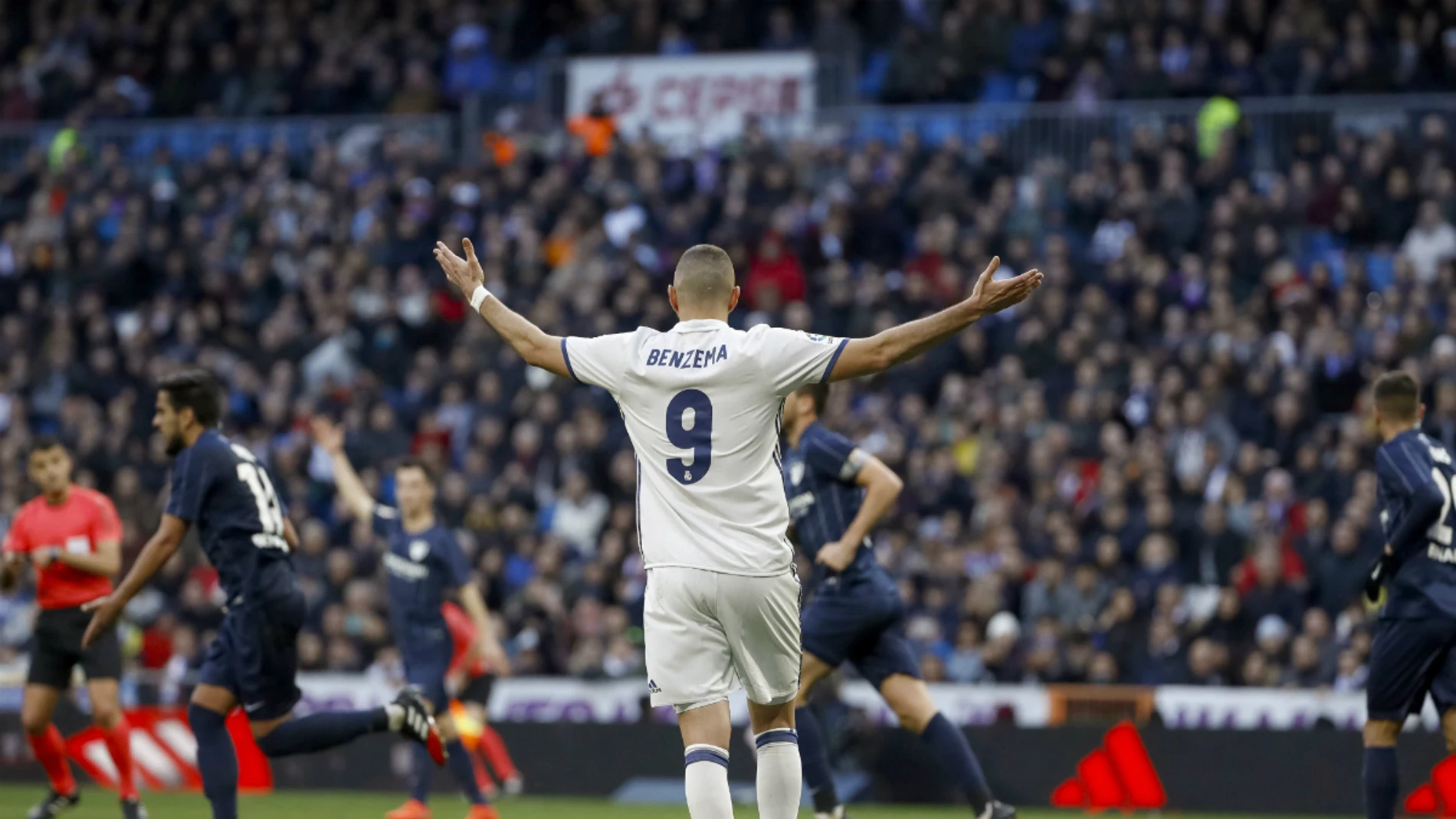 Benzema, ante el Málaga Benzema, ante el Málaga