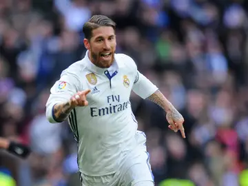Ramos celebra un gol Ramos celebra un gol