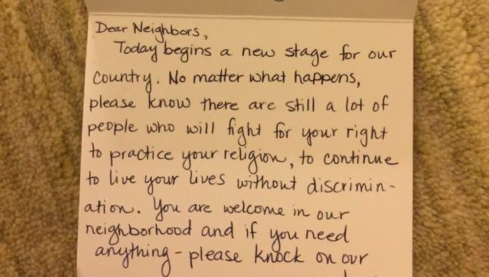 La carta que han recibido algunas familias musulmanas