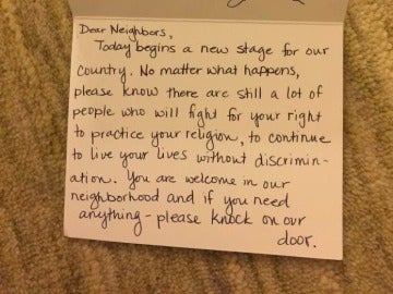 La carta que han recibido algunas familias musulmanas