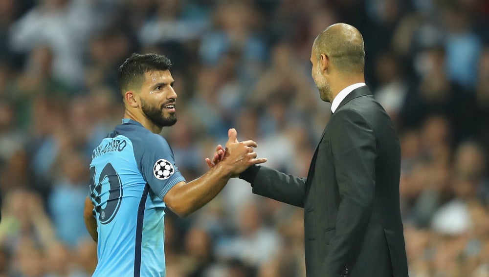 Agüero, con Guardiola