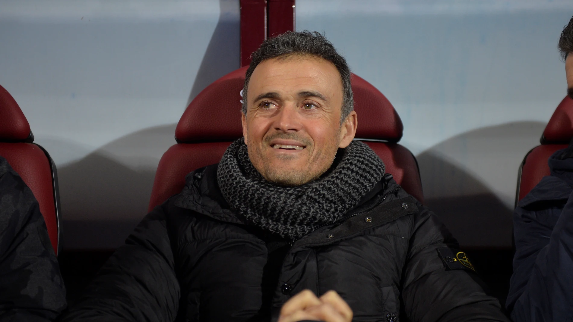 Luis Enrique, en el banquillo del Eibar Luis Enrique, en el banquillo del Eibar