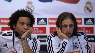 Marcelo y Modric estarán un mes de baja por sus lesiones contra el Málaga