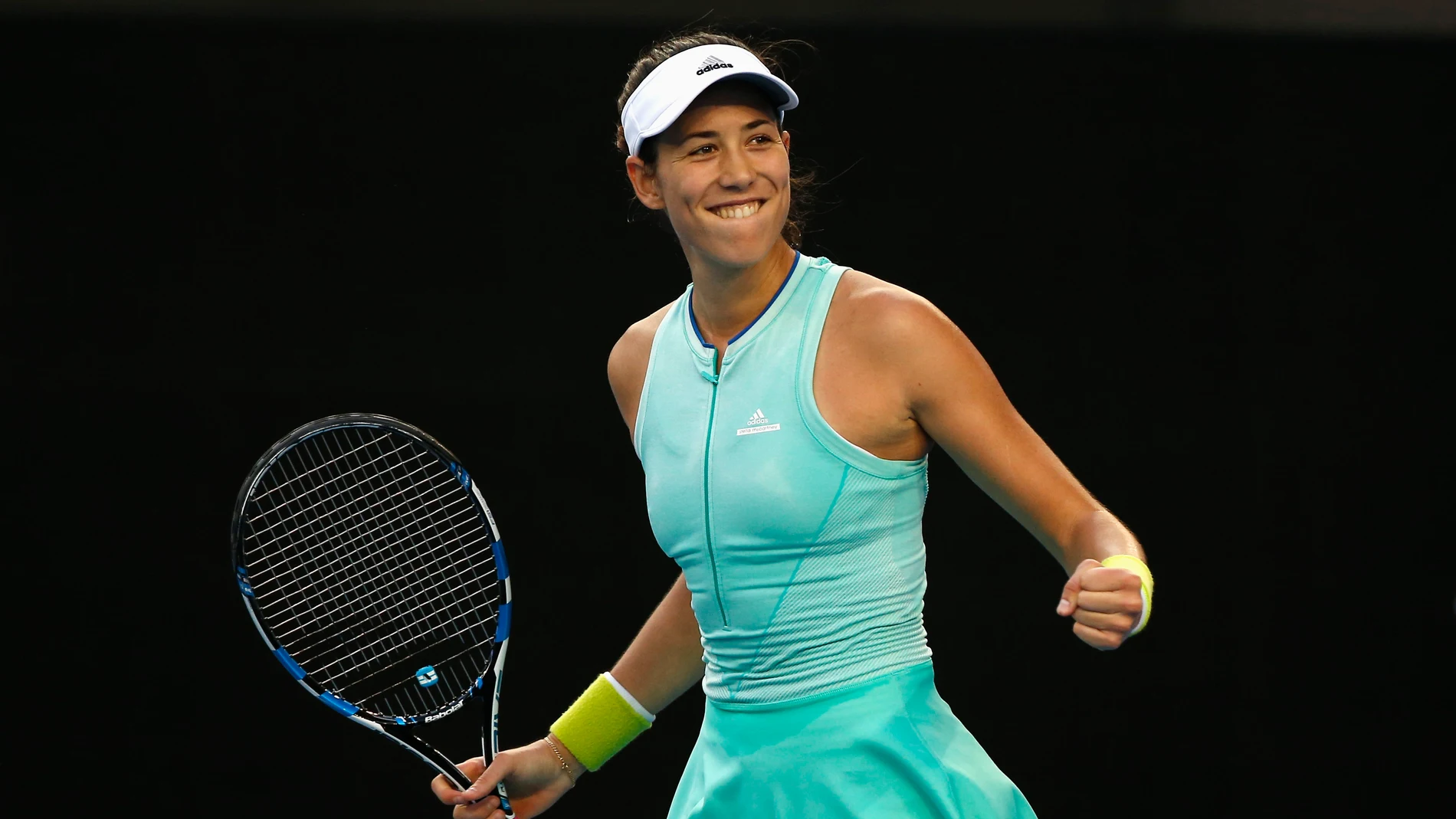 Garbiñe Muguruza celebra su victoria en el Open de Australia Garbiñe Muguruza celebra su victoria en el Open de Australia