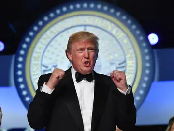 Donald Trump en la comida inaugural Donald Trump en la comida inaugural