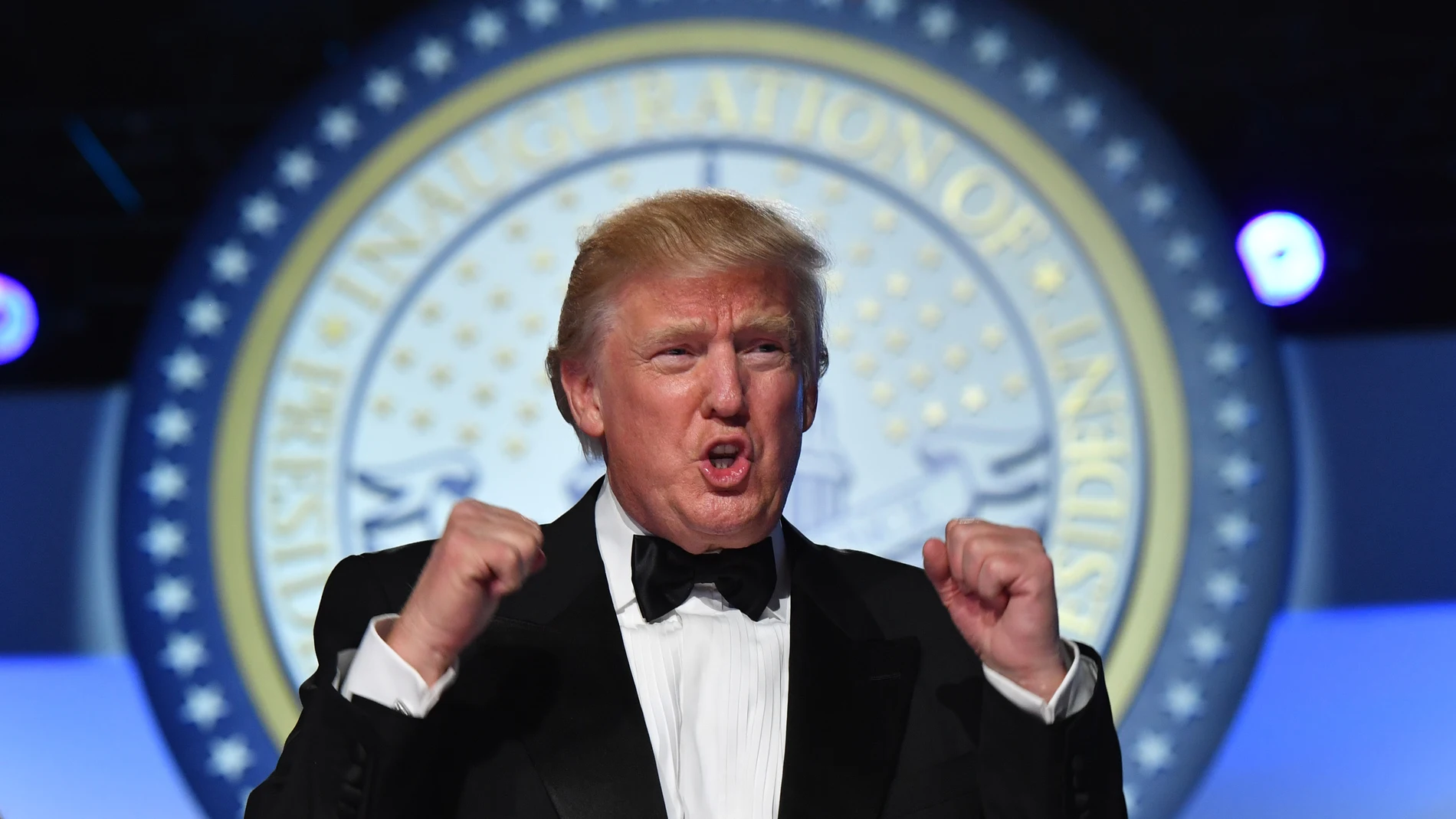 Donald Trump en la comida inaugural Donald Trump en la comida inaugural