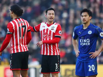 El Southampton celebrando uno de sus goles frente al Leicester El Southampton celebrando uno de sus goles frente al Leicester