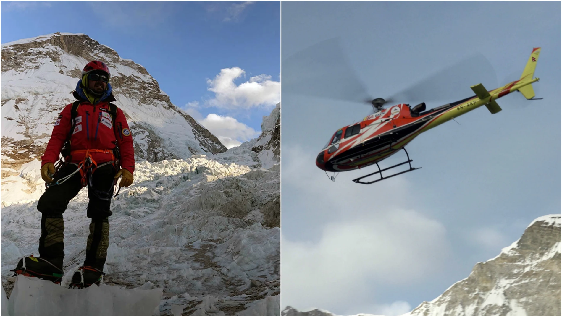 Momento de la evacuación de Carlos Rubio Momento de la evacuación de Carlos Rubio