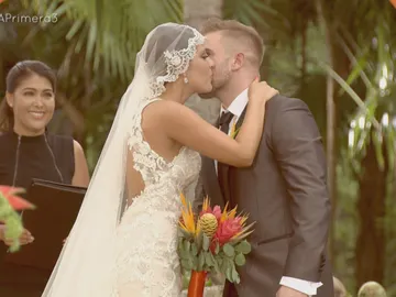 María le hace la cobra a Rafa después del 'sí, quiero' María le hace la cobra a Rafa después del 'sí, quiero'