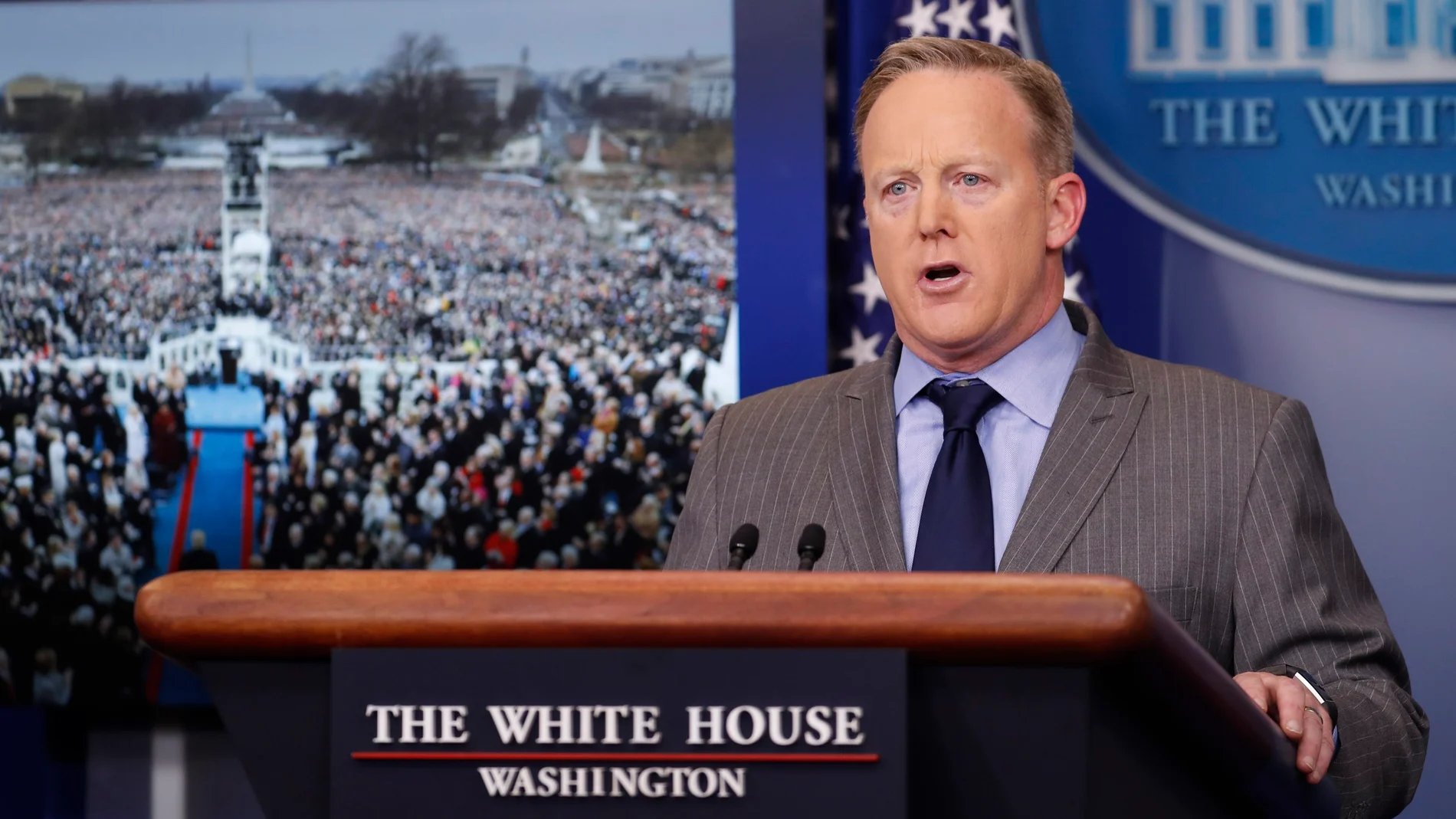 El nuevo portavoz de la Casa Blanca, Sean Spicer El nuevo portavoz de la Casa Blanca, Sean Spicer