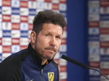 Simeone, en rueda de prensa Simeone, en rueda de prensa